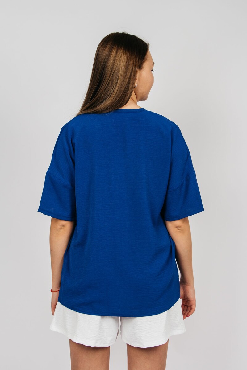 Рубашка Be Friends, размер 44, цвет синий 010244122 - фото 4