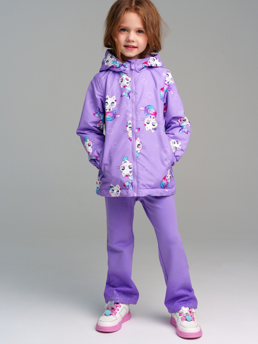 Куртка PLAYTODAY, размер рост 98 см, цвет фиолетовый