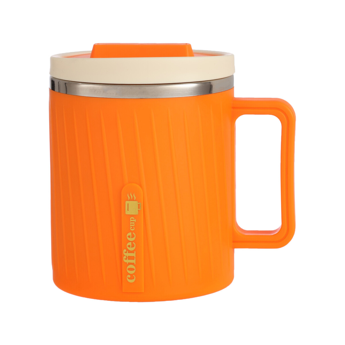Термокружка, 580 мл, coffee, оранжевая термостакан coffee cup пластик металл 350мл