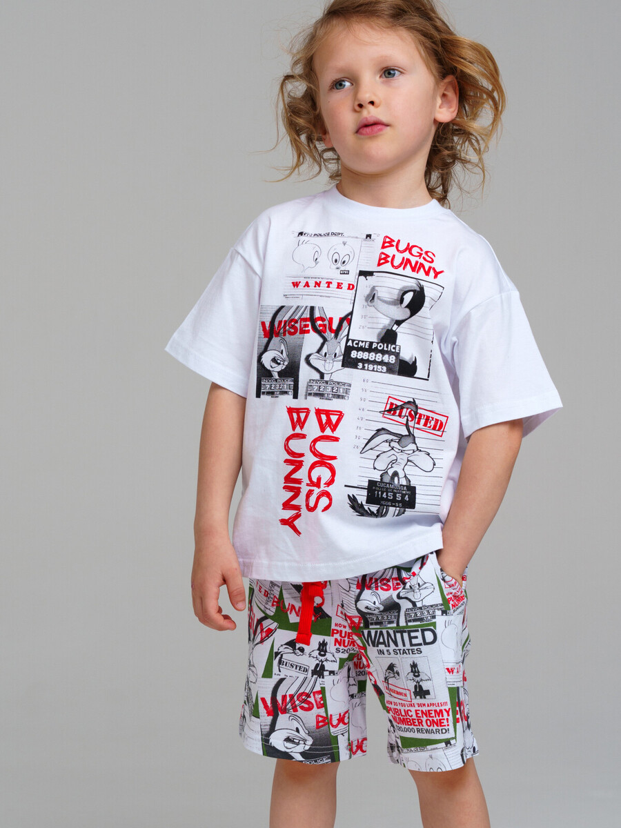 Комплект трикотажный фуфайка футболка шорты пижама