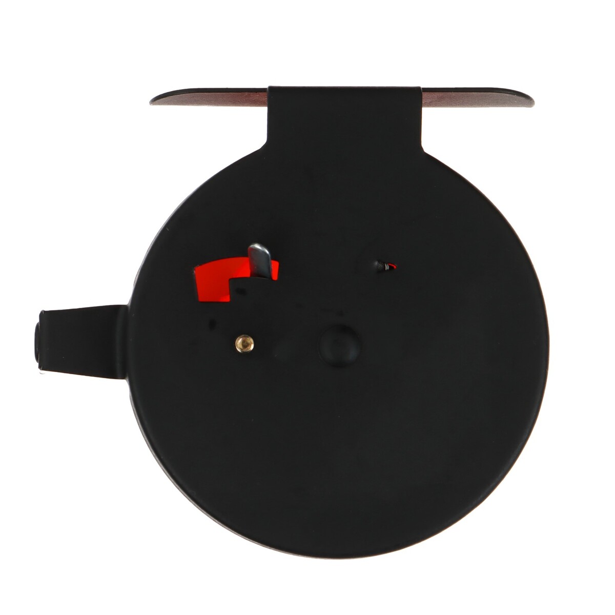 Катушка инерционная, металл пластик, диаметр 6.5 см, направляющая, черно-оранжевый, 701d No brand, цвет черный 010293703 - фото 5
