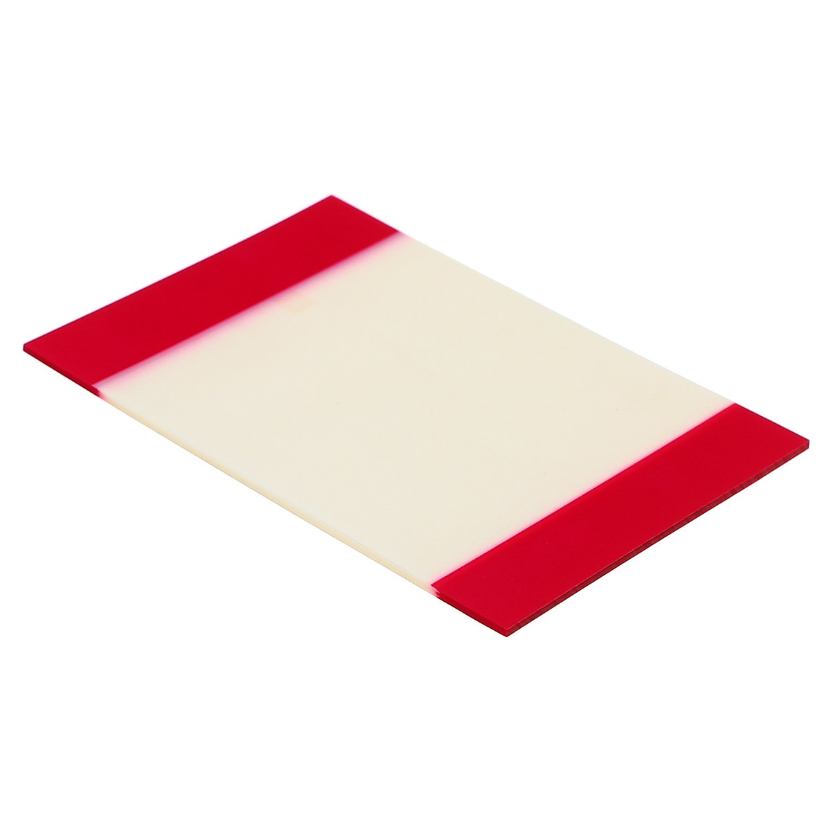 

Блок с липким краем, 82 мм × 52 мм, 20 листов, прозрачный пластик с бордовыми вставками, Бордовый;прозрачный