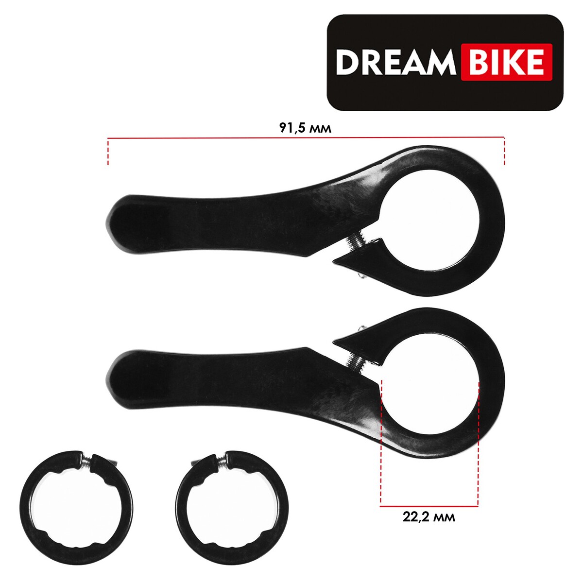 

Рога на руль dream bike, цвет черный