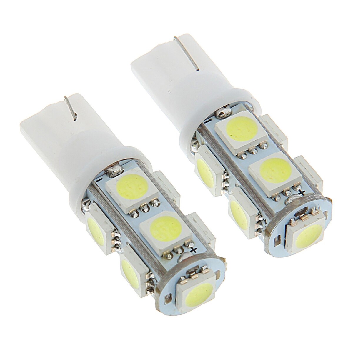 

Автолампа cartage, светодиодная, t10 w5w, 12 в, 9 smd-5050, набор 2 шт