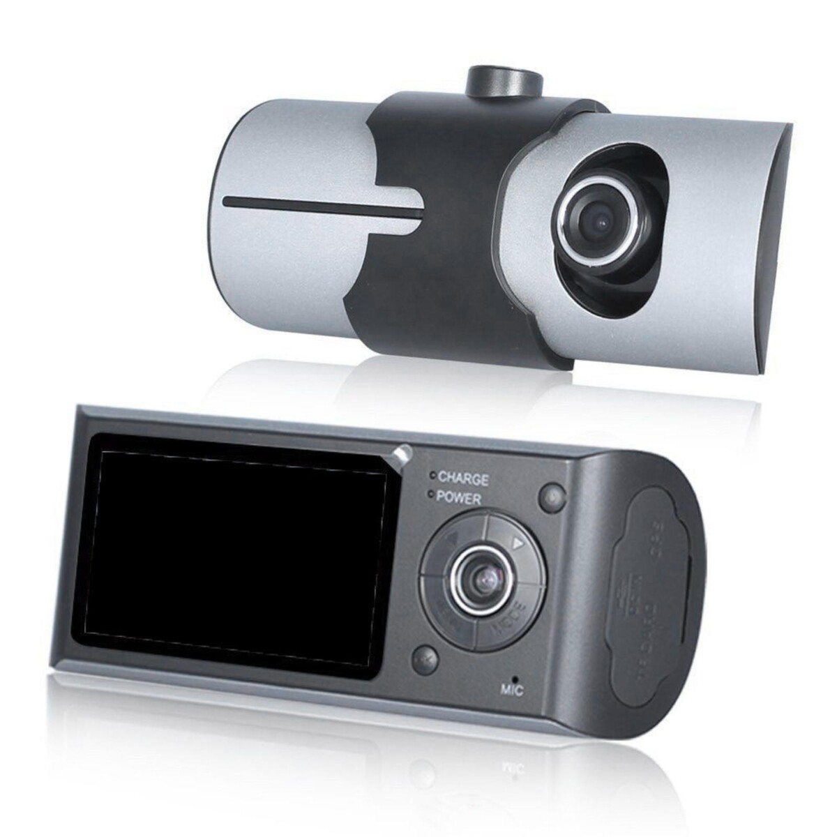 Видеорегистратор 2 камеры с gps, hd 1280×480p, tft 2.7, обзор 132° видеорегистратор viper f9000 duo