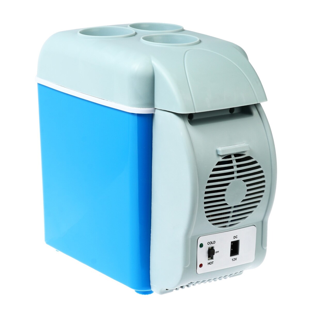 Автохолодильник 7.5 л, 12 в, с функцией подогрева, серо-голубой подставка для подогрева bellatenero