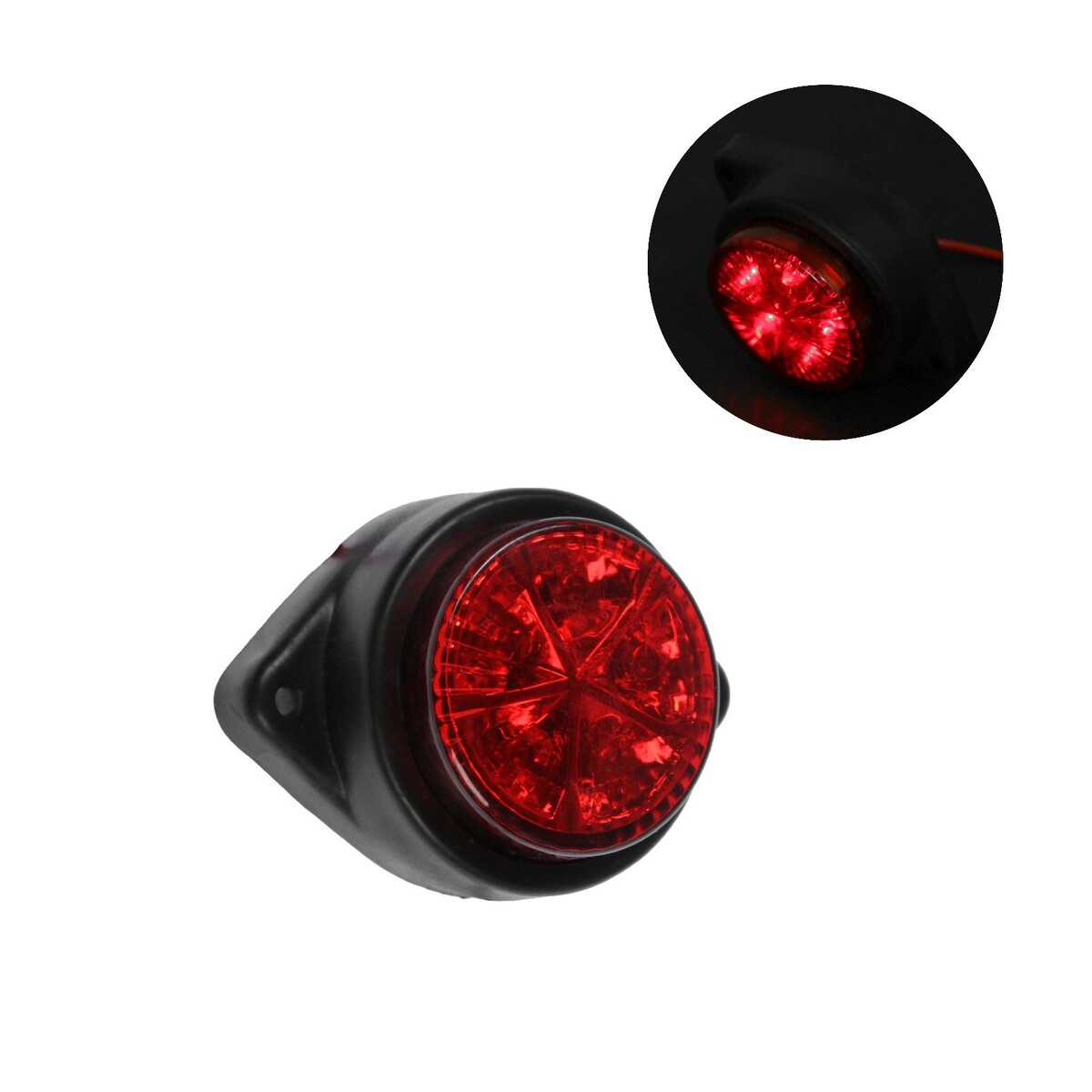 Габаритный фонарь светодиодный 12 в, красный светодиодный знак такси 12 в 45 led 13×6 см провод 20 см красный
