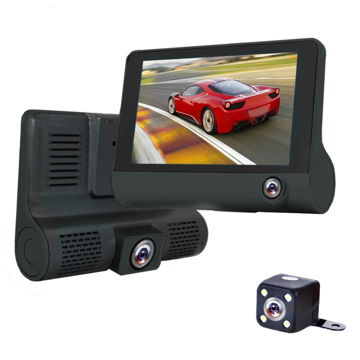 Видеорегистратор cartage, 3 камеры, fhd 1080, ltps 4.0, обзор 120° видеорегистратор viper f9000 duo