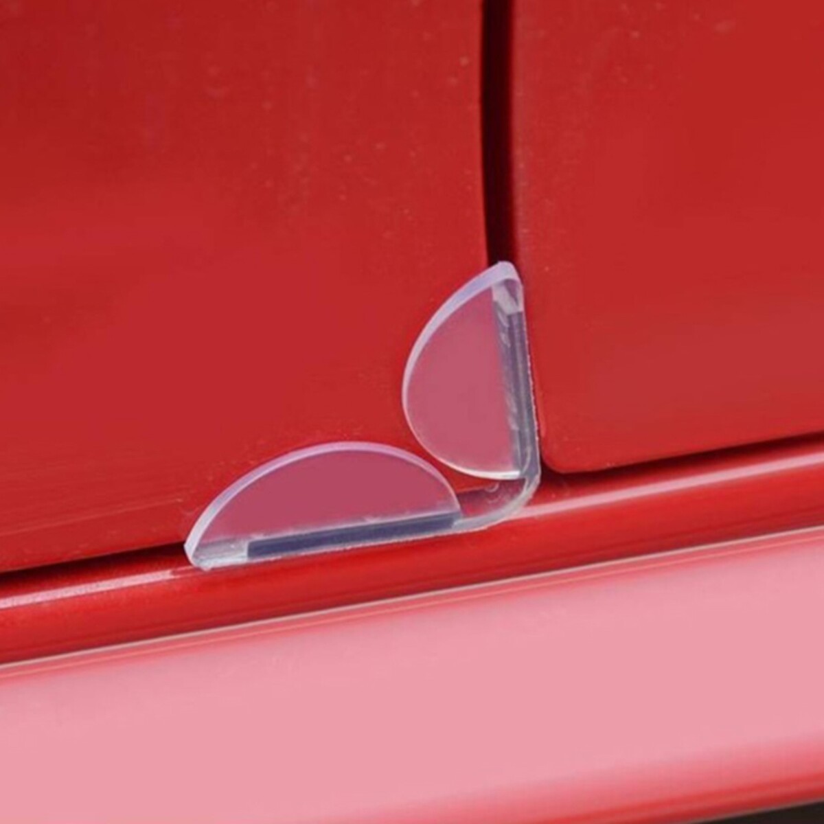 Защитная накладка на дверь, 8.5х1 см, прозрачная, набор 4 шт накладка силикон ibox crystal для xiaomi 12 прозрачная