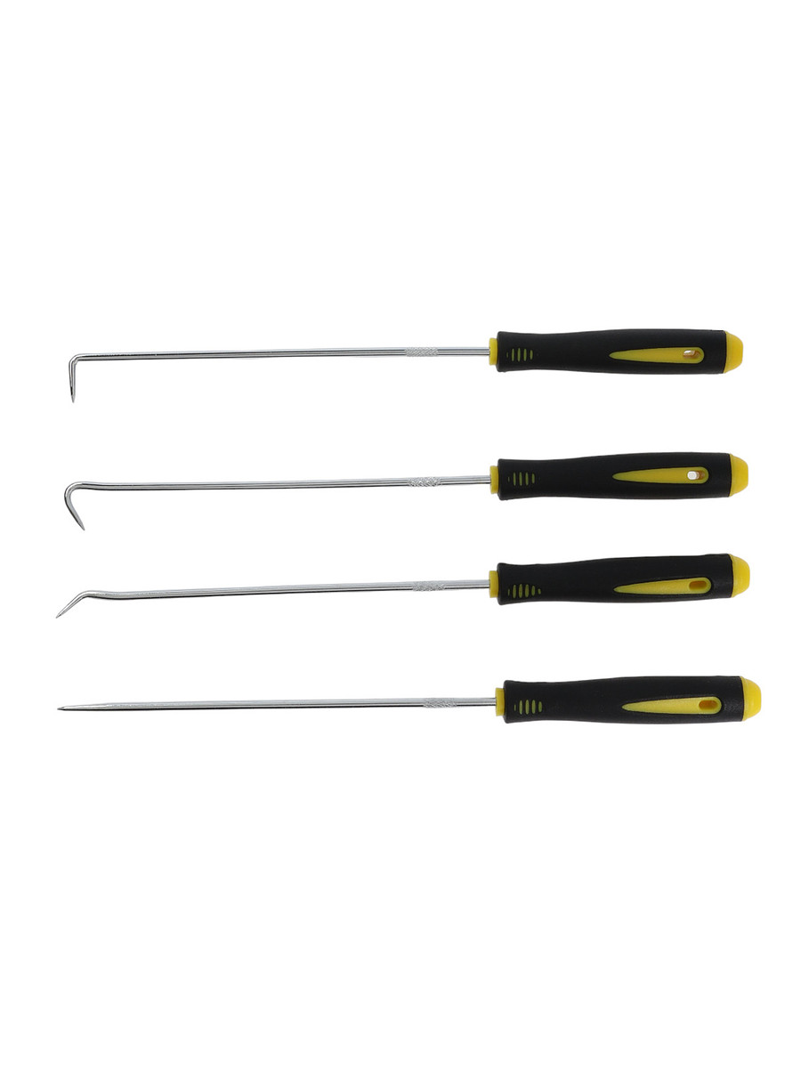 

Набор крючков для демонтажа уплотнительных колец тундра, 2к рукоятки, 150 мм, 4 шт.