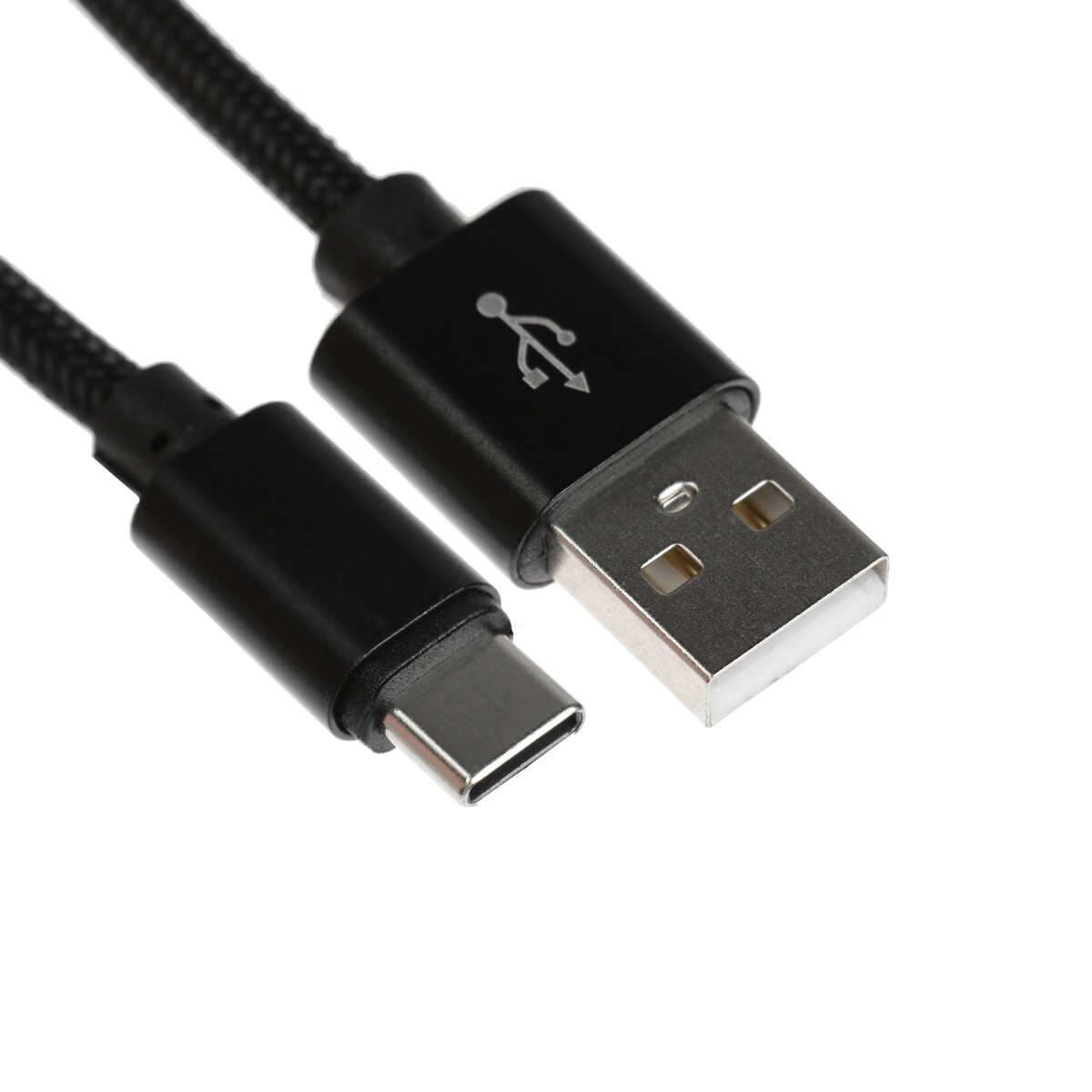 

Кабель type- c - usb, 2.1 а, оплетка нейлон, 2 метра, черный