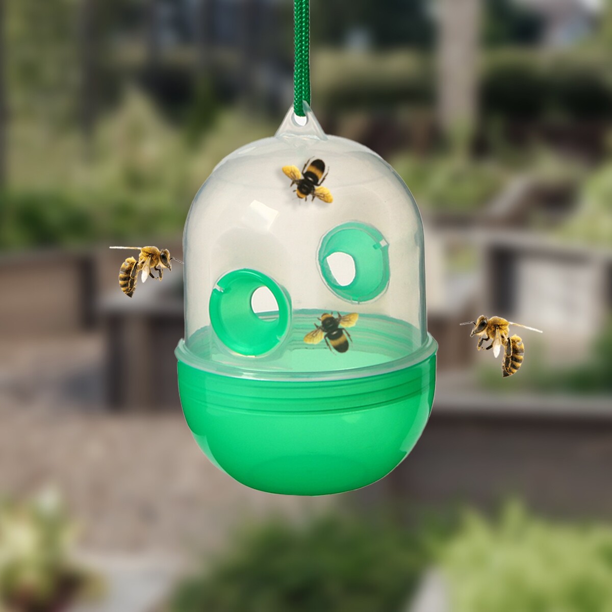 Ловушка для пчел и ос, зеленая, greengo инсектицид чистый дом усиленная формула от тараканов ловушка 6 шт