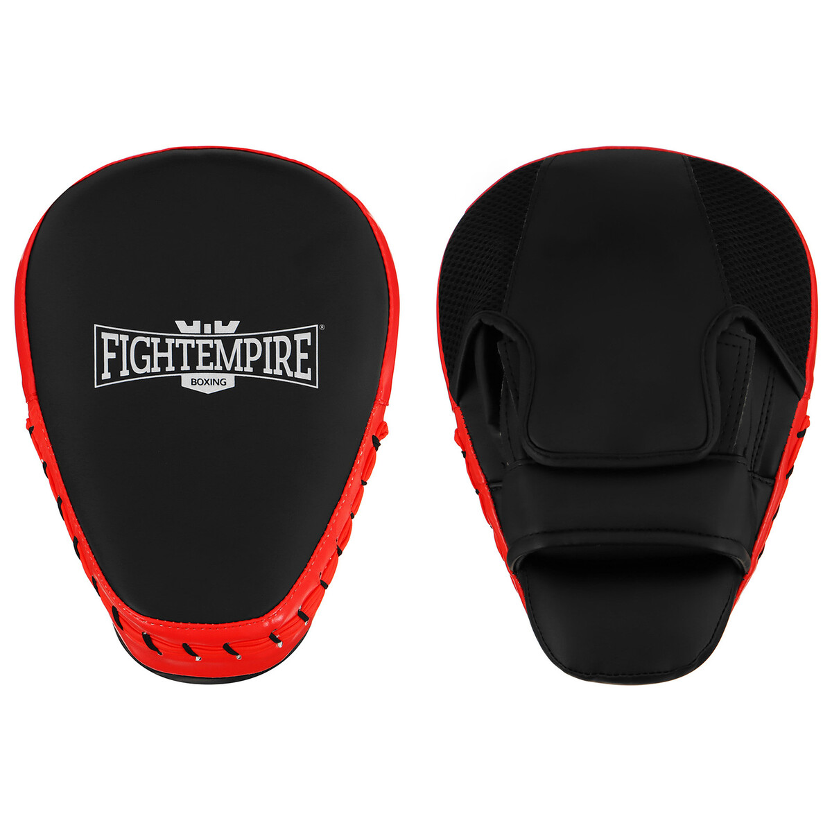 Лапа боксерская fight empire pro, 1 шт., цвет черный/красный украшение на зеркало боксерская перчатка 9×5 см