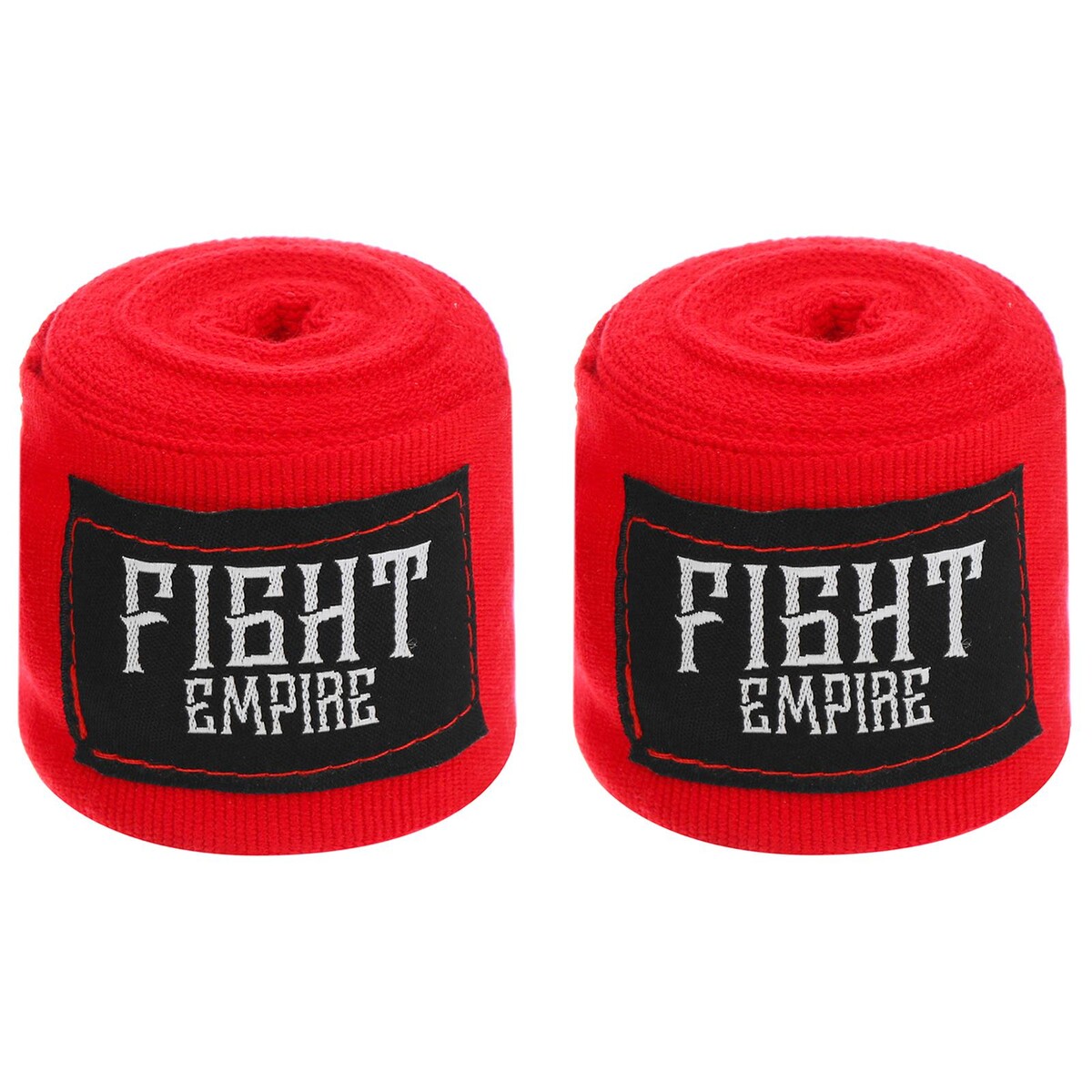 Бинт боксерский эластичный fight empire 4 м, цвет красный бинт боксерский torres prl619016bl длина 2 5 м ширина 5 см 1 пара хлопок