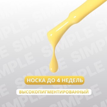 Гель лак для ногтей, однотонный, 3-х фаз