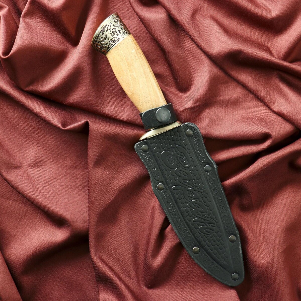Нож кавказский, туристический Сердце Кизляра, цвет бежевый 010548419 - фото 5
