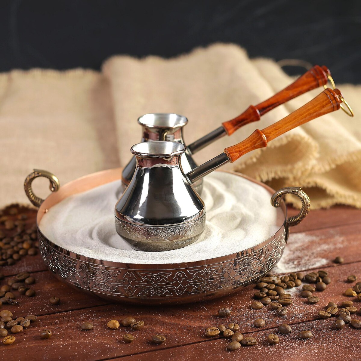 Набор для приготовления кофе на песке по восточному саяну