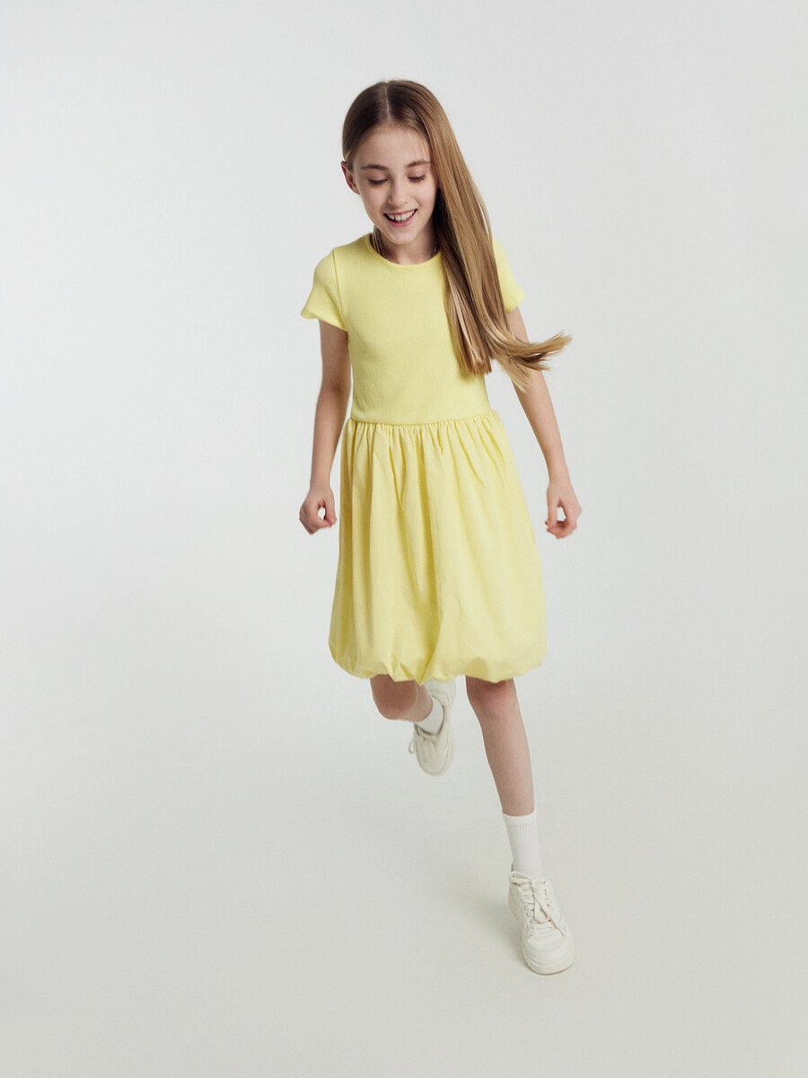 Платье для девочек в желтом цвете Mark Formelle, размер рост 110 см