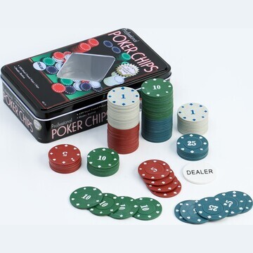 Покер, набор для игры, фишки с номиналом