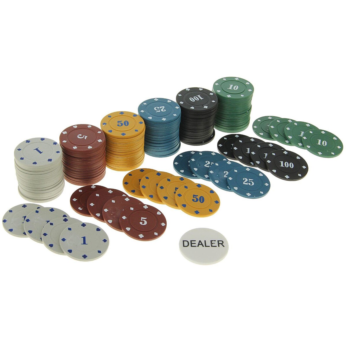 Покер, набор для игры (карты 2 колоды, фишки 120 шт.), с номиналом, 40 х 60 см No brand 010577737 - фото 4