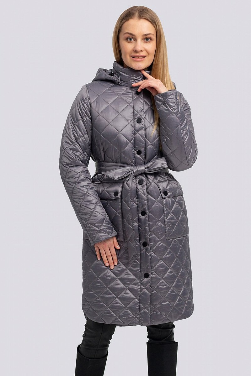 Пальто женское Gipnoz, размер 46, цвет серый жемчуг