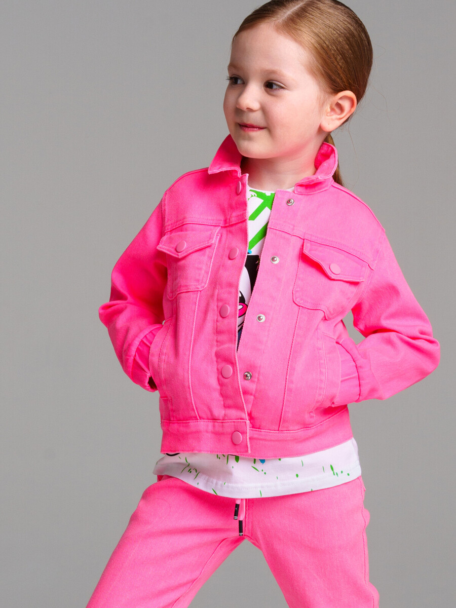 Куртка PLAYTODAY, размер рост 98 см, цвет розовый