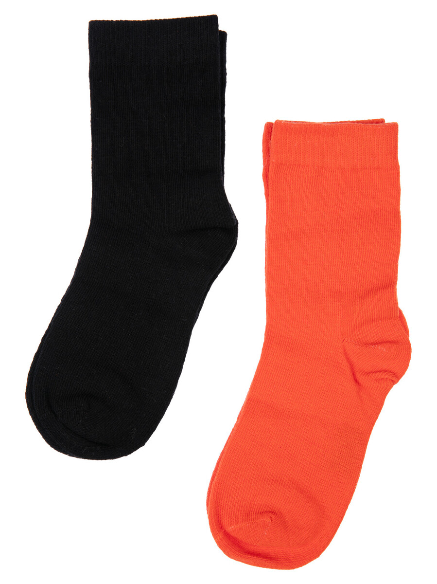 Носки трикотажные PLAYTODAY. Цвет: оранжевый,черный