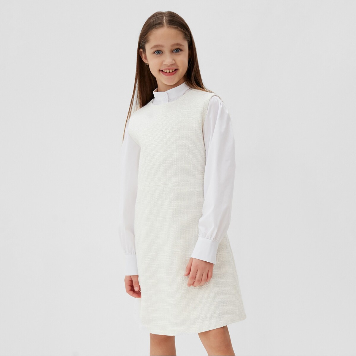 Платье MINAKU, размер рост 122 см, цвет белый