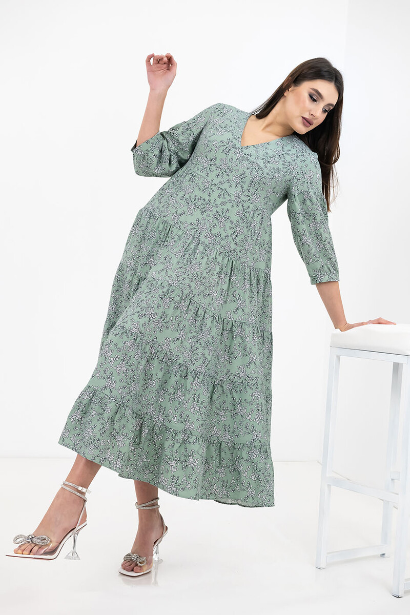 Платье Merlis, размер 44, цвет аспарагус 010653557 - фото 3