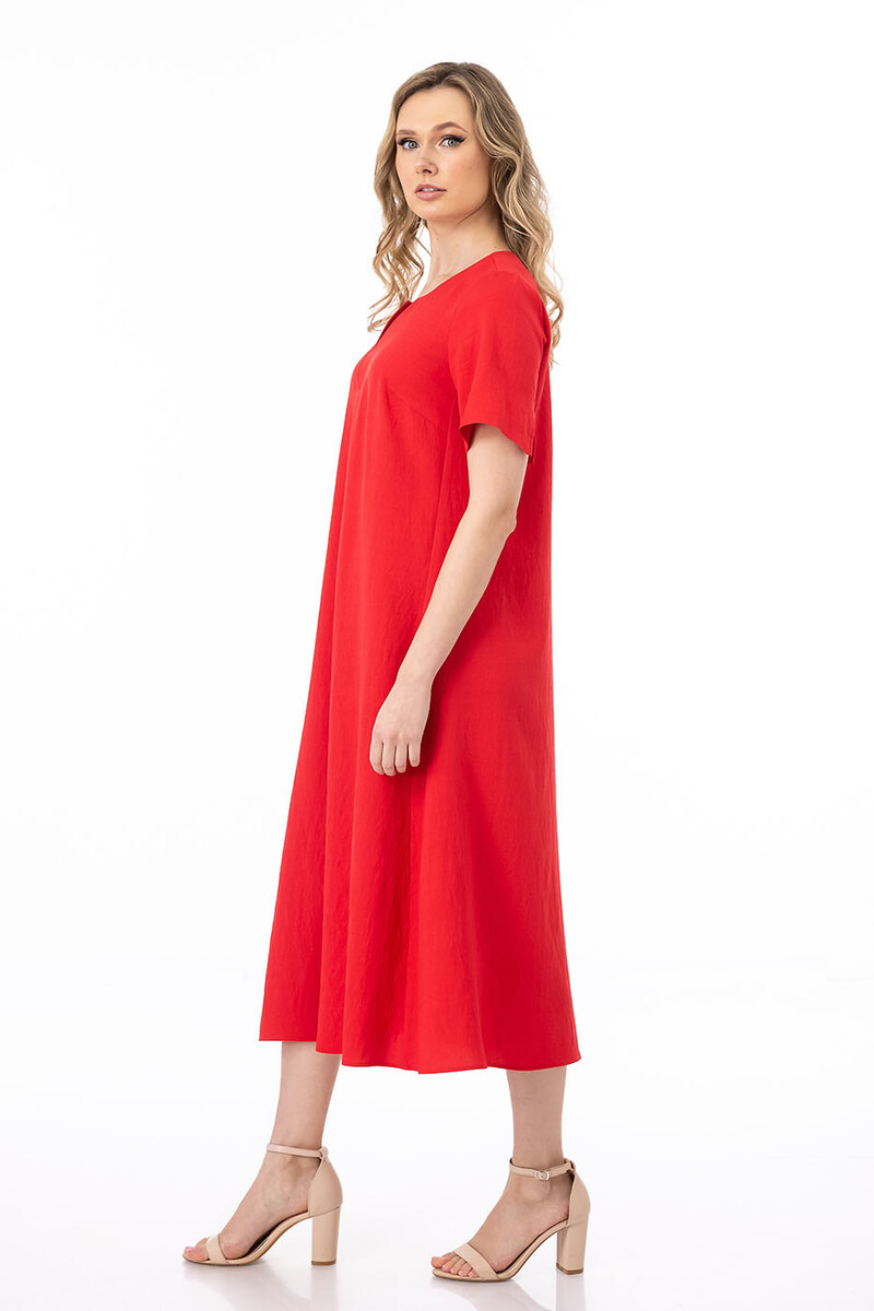 Платье Merlis, размер 48, цвет красно-оранжевый 010653563 - фото 2