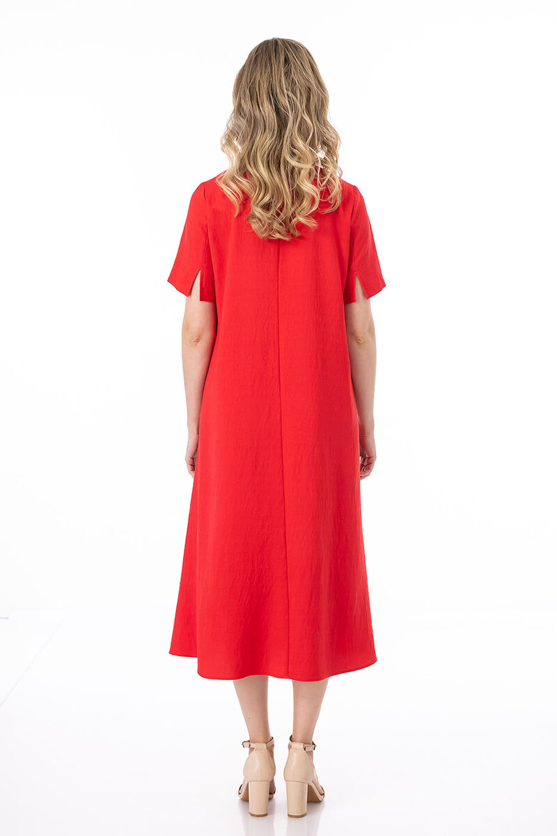 Платье Merlis, размер 48, цвет красно-оранжевый 010653563 - фото 3