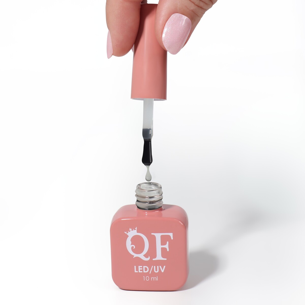 Топ для ногтей, матовый, 10 мл, led/uv, цвет прозрачный верхнее покрытие лака для ногтей