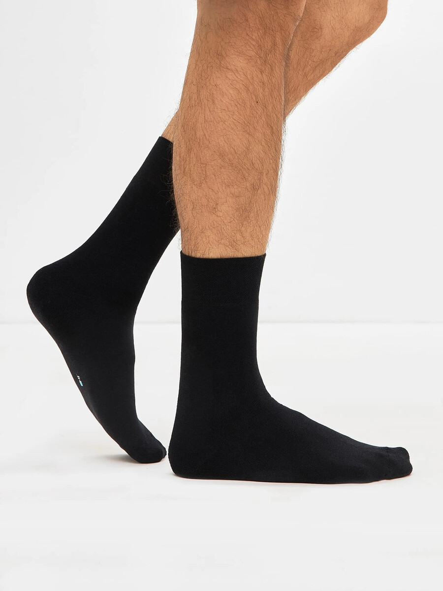 Носки мужские махровые в черном цвете Mark Formelle