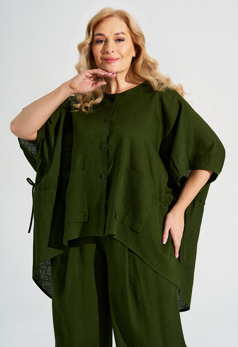 Жакет Dimma Fashion Studio, размер 42, цвет зеленый 010752370 - фото 1