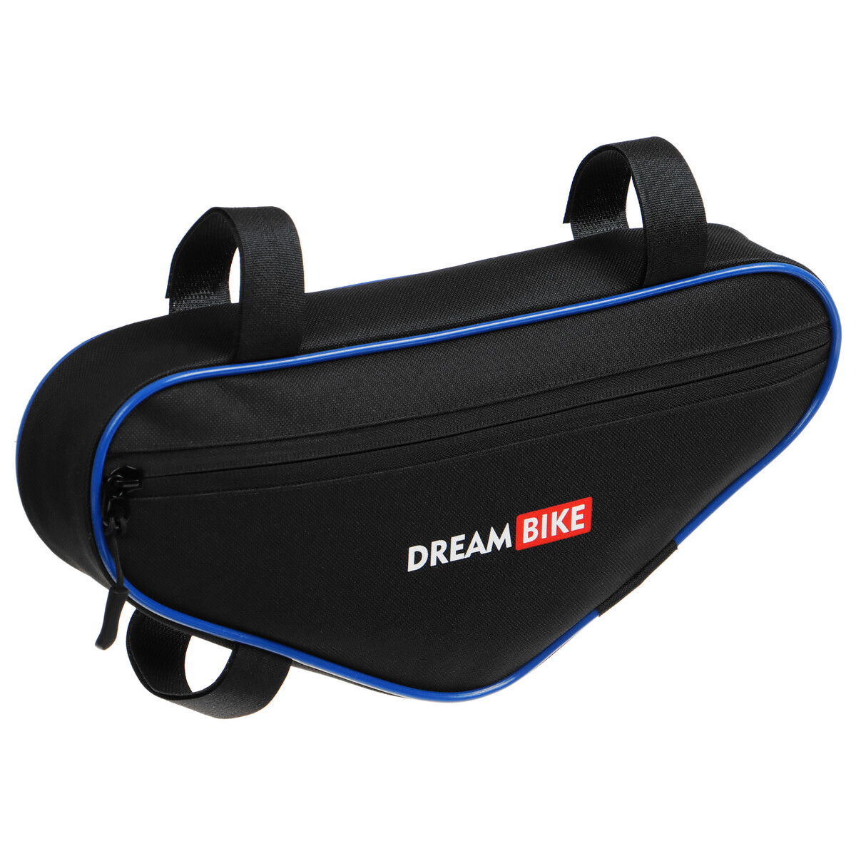 Велосумка dream bike под раму, 32х15х5, цвет черный/синий велосумка scicon fuel bag на раму для гелей батончиков bg027010506