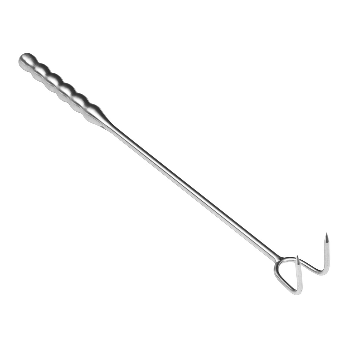 Крюк для мяса универсальный двойной, 50см, с металлической ручкой тёрка с металлической ручкой tima