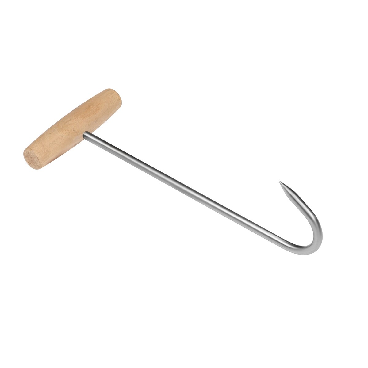 Обвалочный крюк для мяса, 30см, с деревянной ручкой обвалочный крюк для мяса 18см с деревянной ручкой