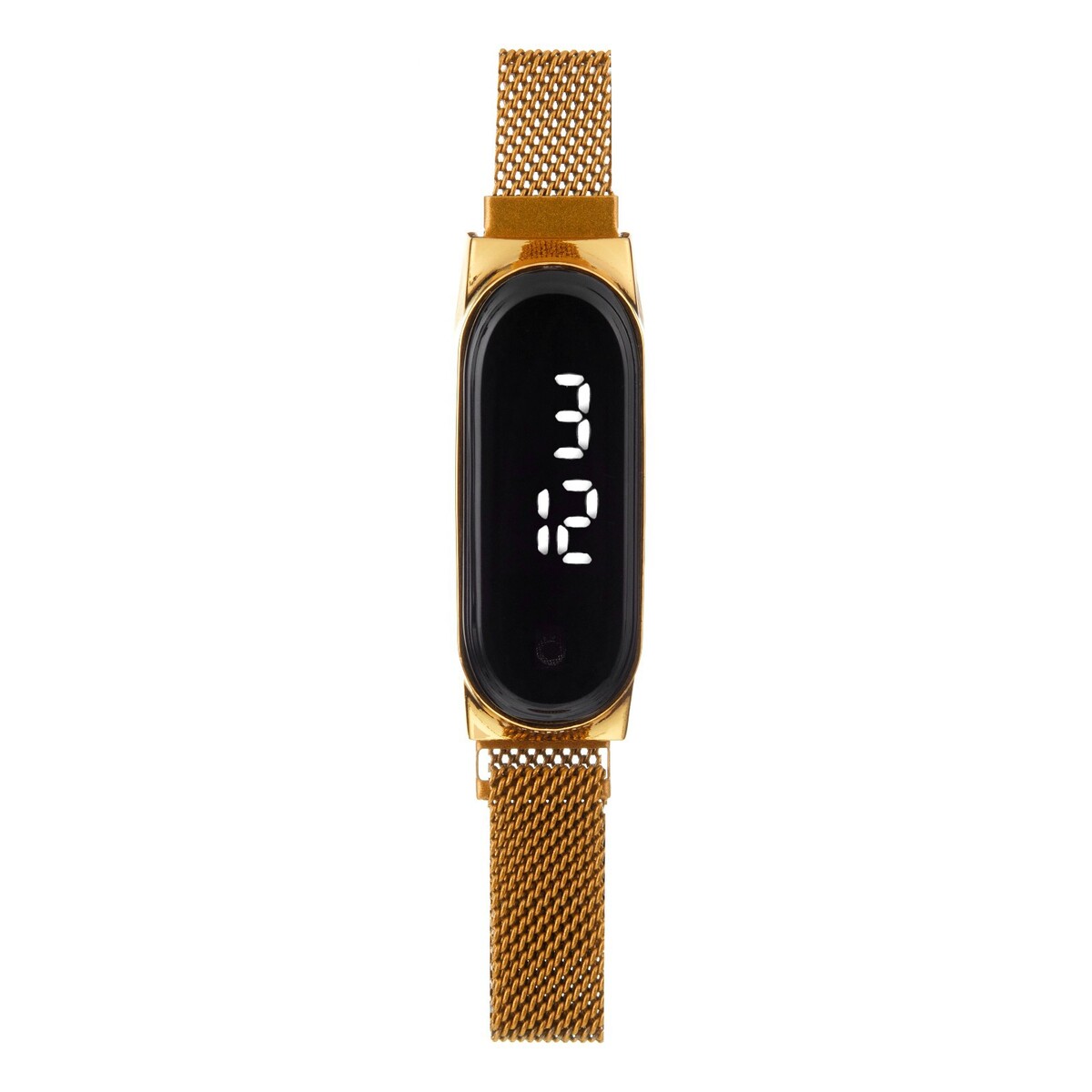Часы наручные электронные, магнитный браслет, золото футляр под браслет цепочку часы