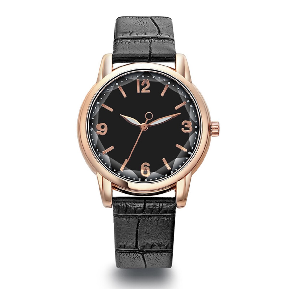 Часы наручные женские, d-3.4 см, черный ремешок часы наручные женские d 2 8 см ремешок металл черные