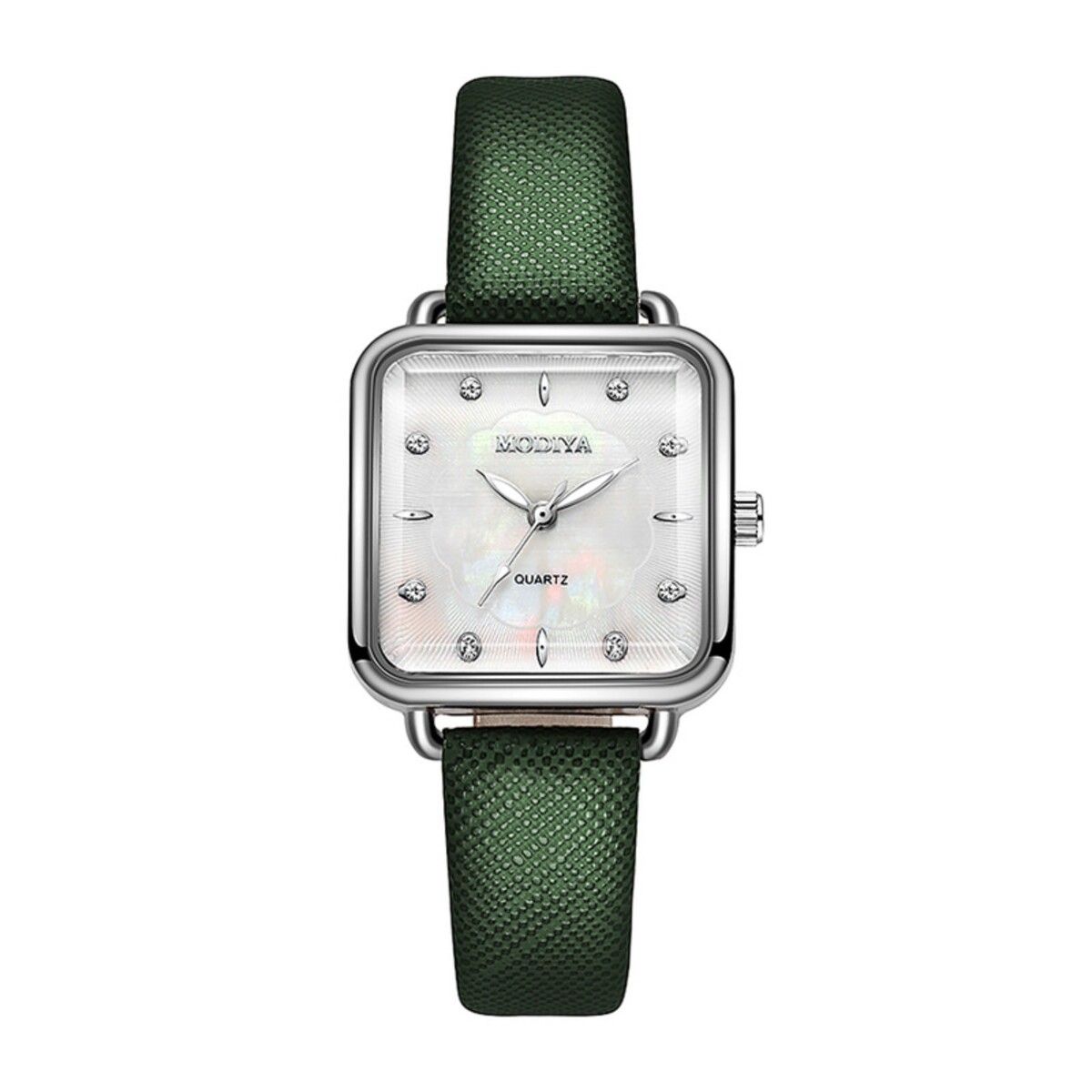 Часы наручные женские, 2.8 х 2.8 см, зеленый ремешок часы наручные женские d 3 4 см белый ремешок