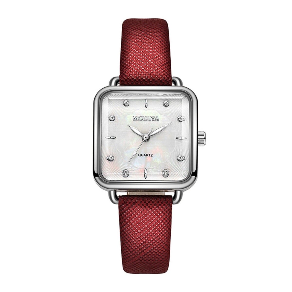 Часы наручные женские, 2.8 х 2.8 см, красный ремешок ремешок red line для apple watch 42 44 mm mobility красный ут000018877