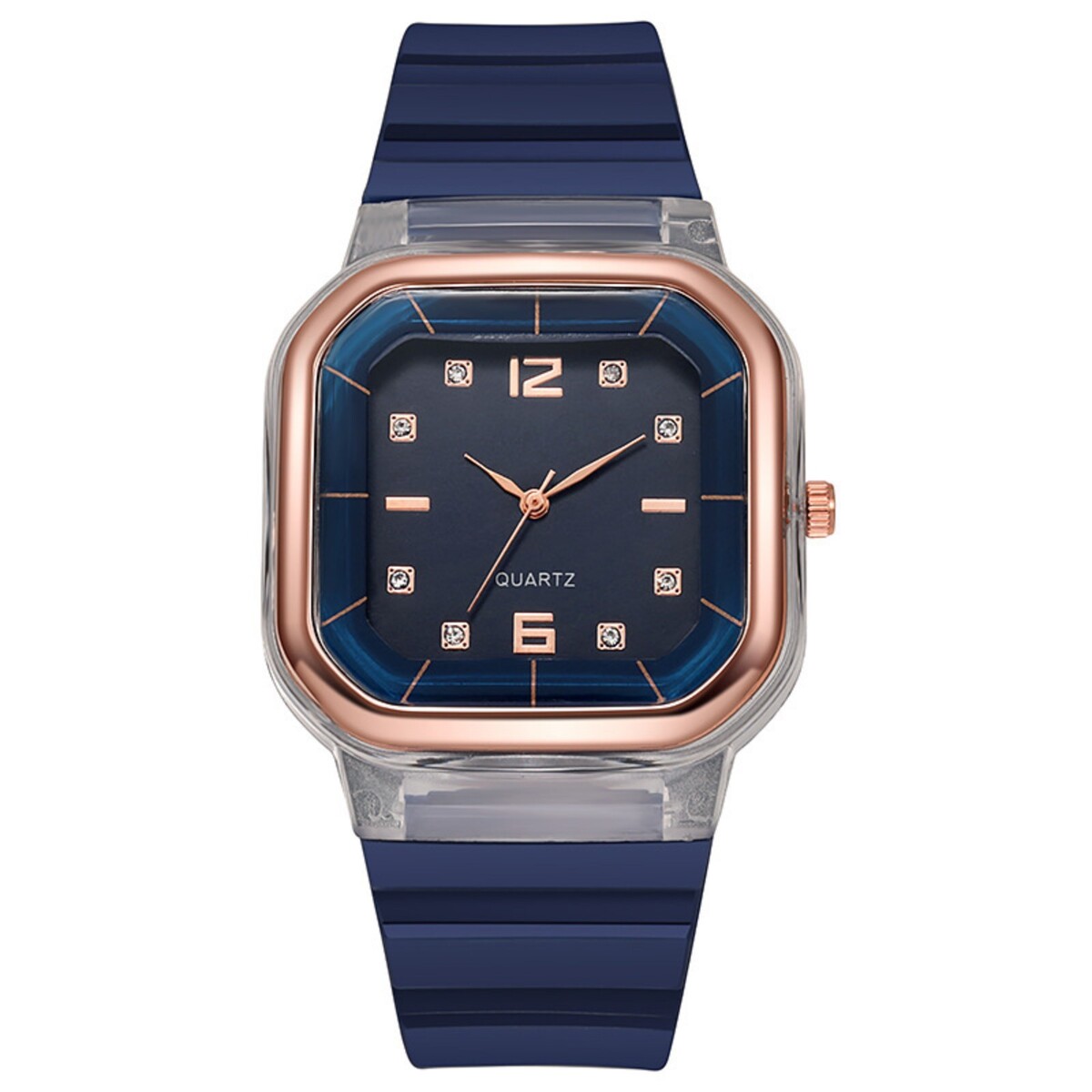 Часы наручные женские, 4.1 х 4.1 см, ремешок силикон, синие часы наручные d 4 6 см водонепроницаемые ремешок силикон синий циферблат