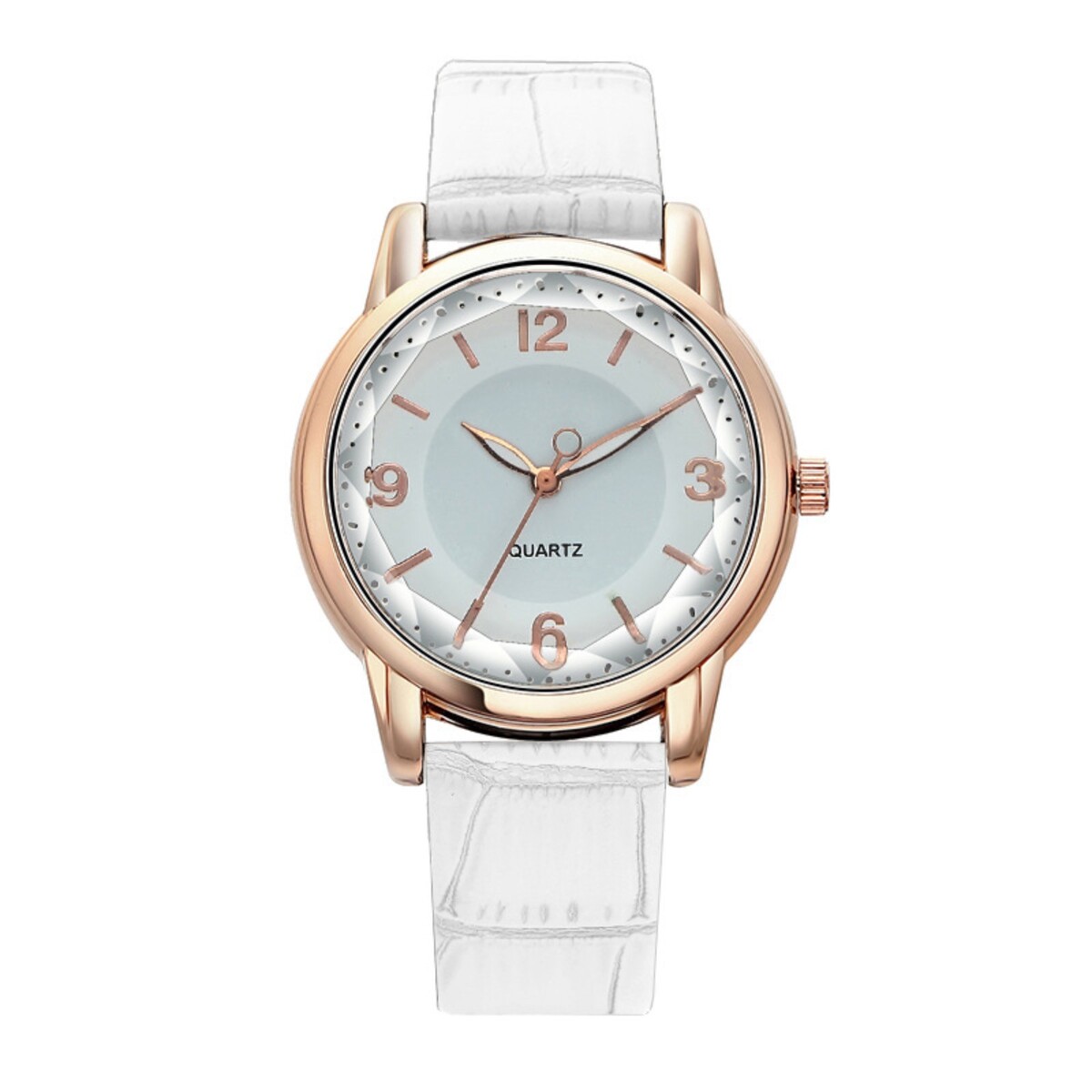 Часы наручные женские, d-3.4 см, белый ремешок часы наручные женские d 3 4 см белый ремешок