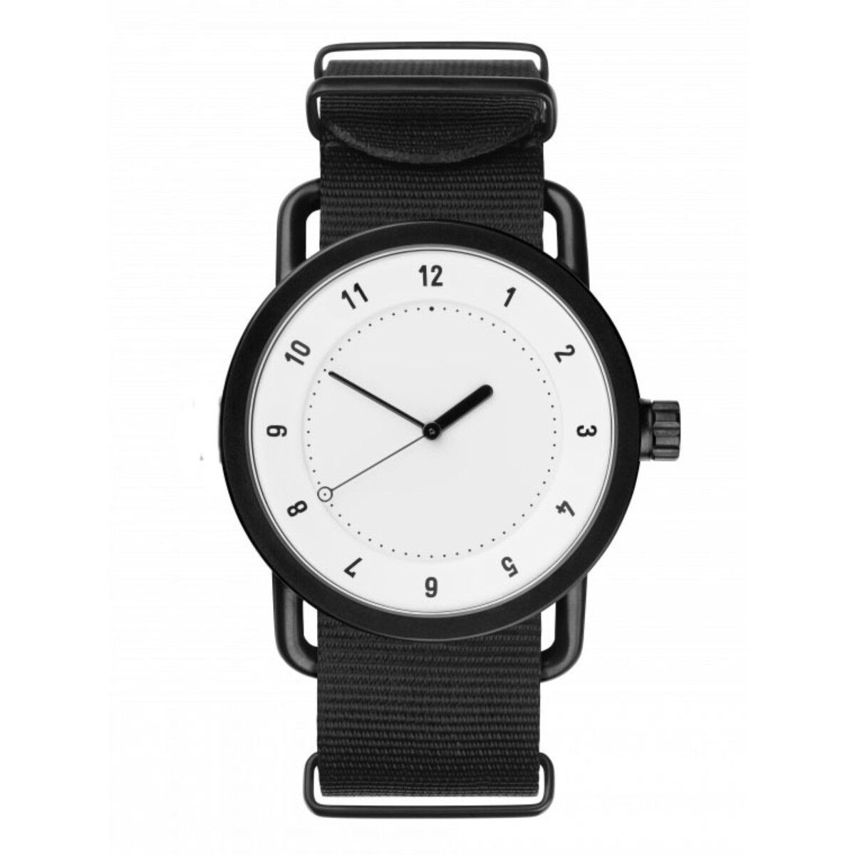 Часы наручные мужские, d-4 см, черные, с белым циферблатом часы наручные мужские d 4 см черные