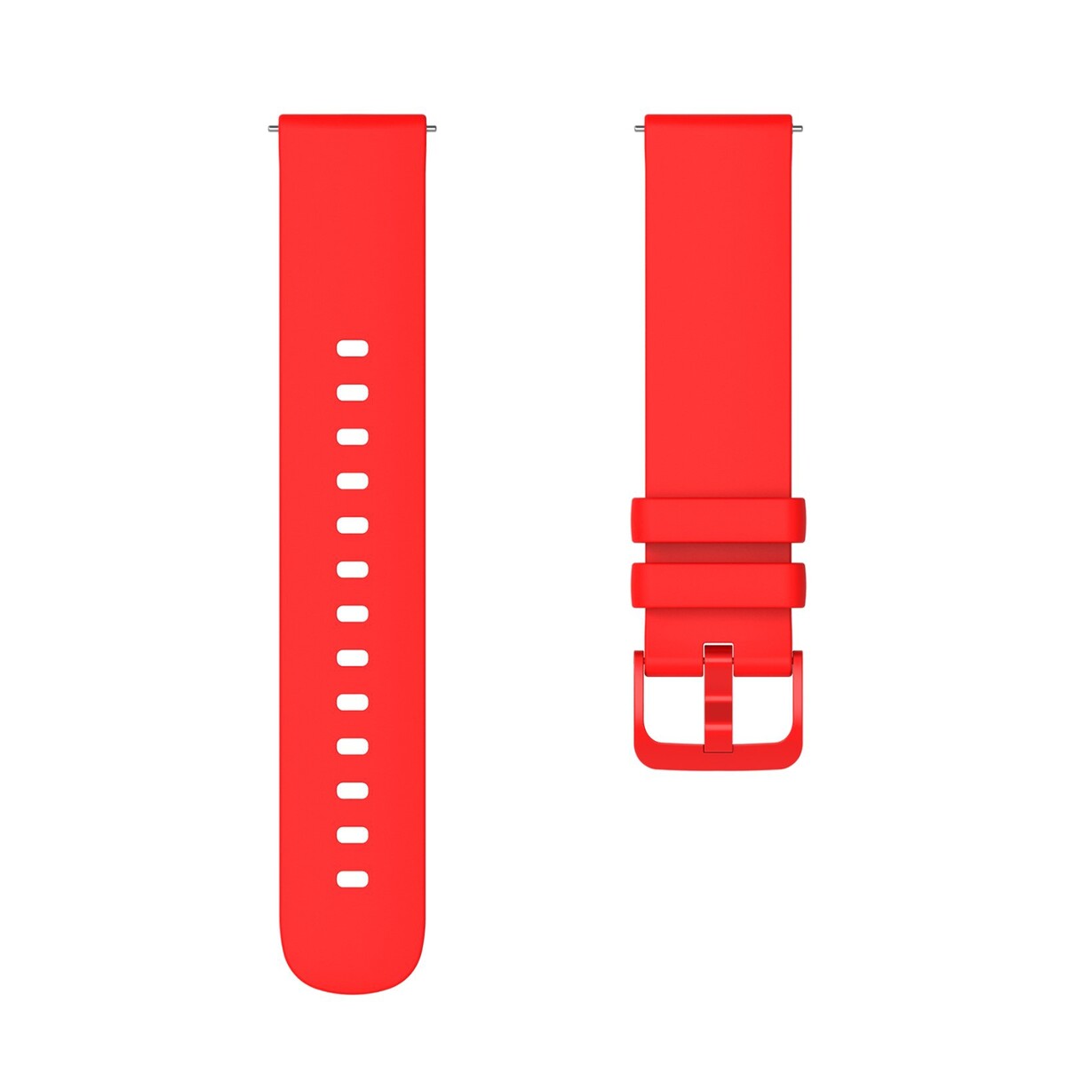 Ремешок для часов, 22 мм, силикон, красный