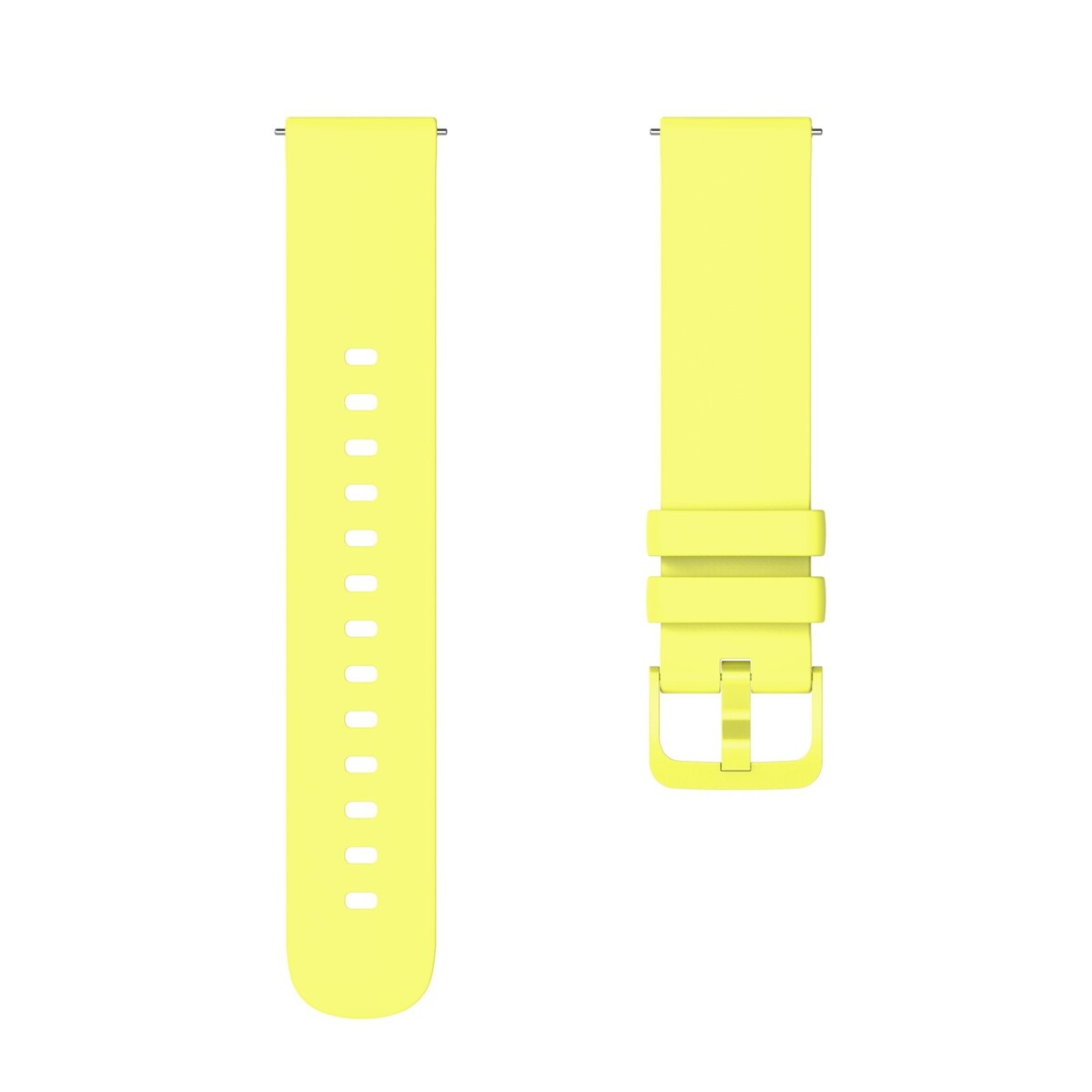 Ремешок для часов, 22 мм, силикон, желтый No brand