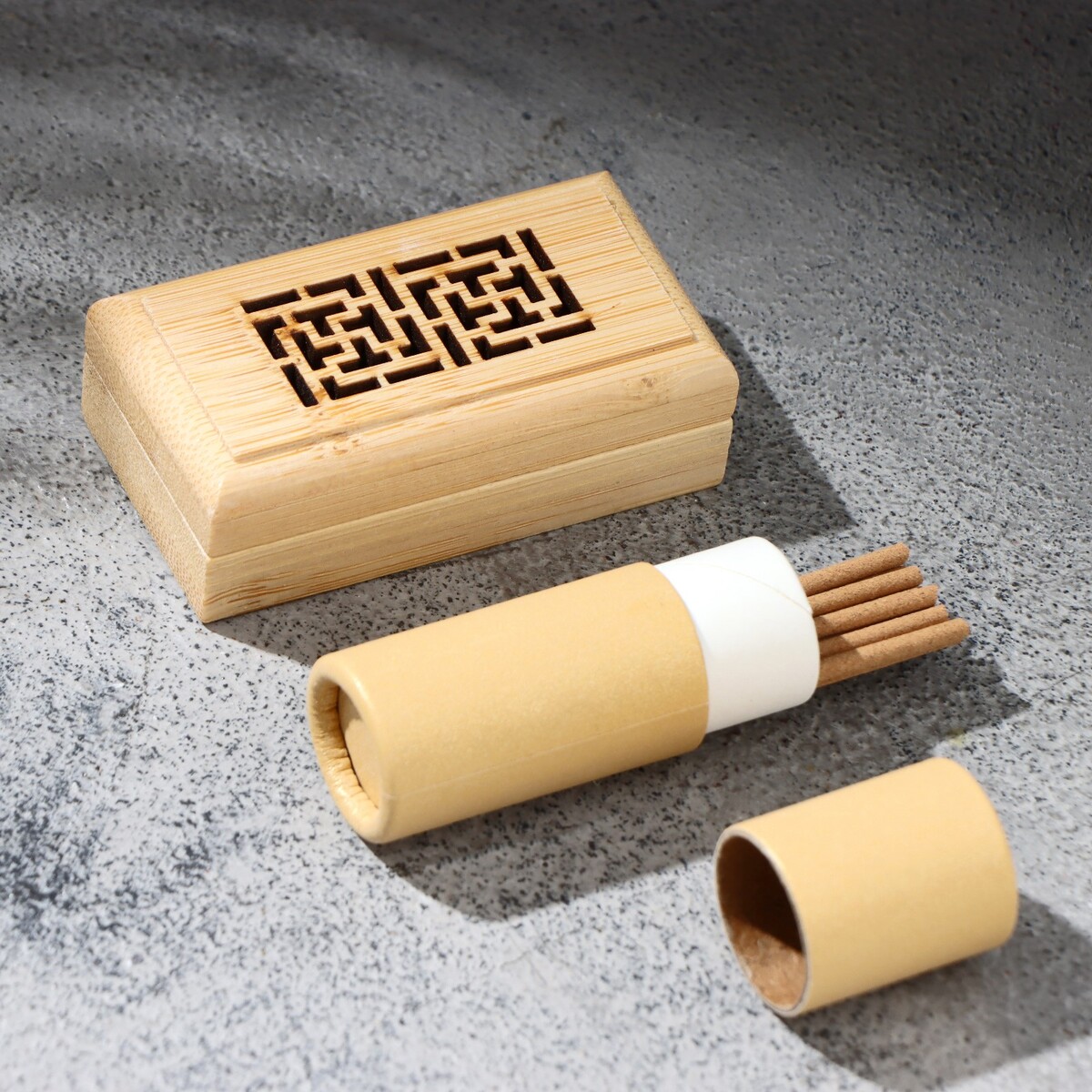 Набор благовоний с подставкой набор karma 10 палочек с деревянной подставкой лотос