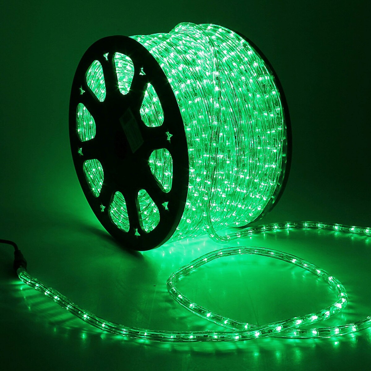 Световой шнур luazon lighting 13 мм, ip65, 100 м, 36 led/м, 220 в, 2w, постоянное свечение, свечение зеленое Luazon Lighting