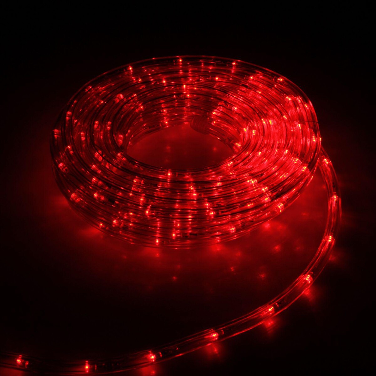 Световой шнур luazon lighting 10 мм, ip65, 5 м, 24 led/м, 220 в, 8 режимов, свечение красное Luazon Lighting