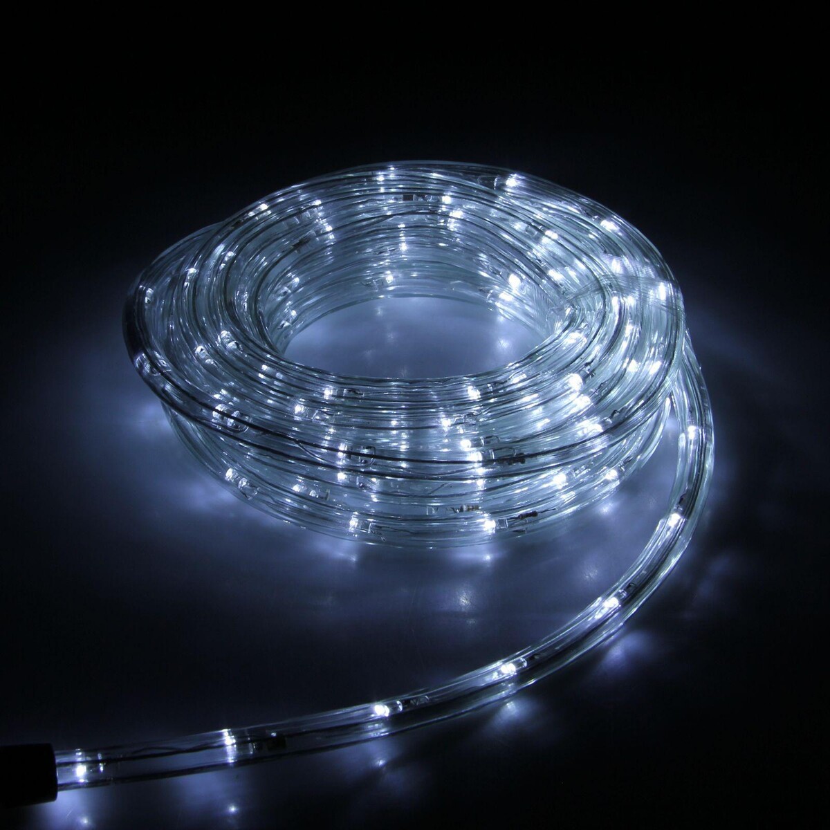 Световой шнур luazon lighting 10 мм, ip65, 5 м, 24 led/м, 220 в, 8 режимов, свечение белое luazon lighting led шнур круглый 8 режимов 5 м